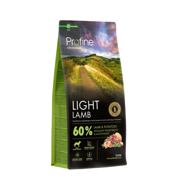 Profine Ξηρά Τροφή Σκύλου Light Αρνί & Πατάτα 12Kgr